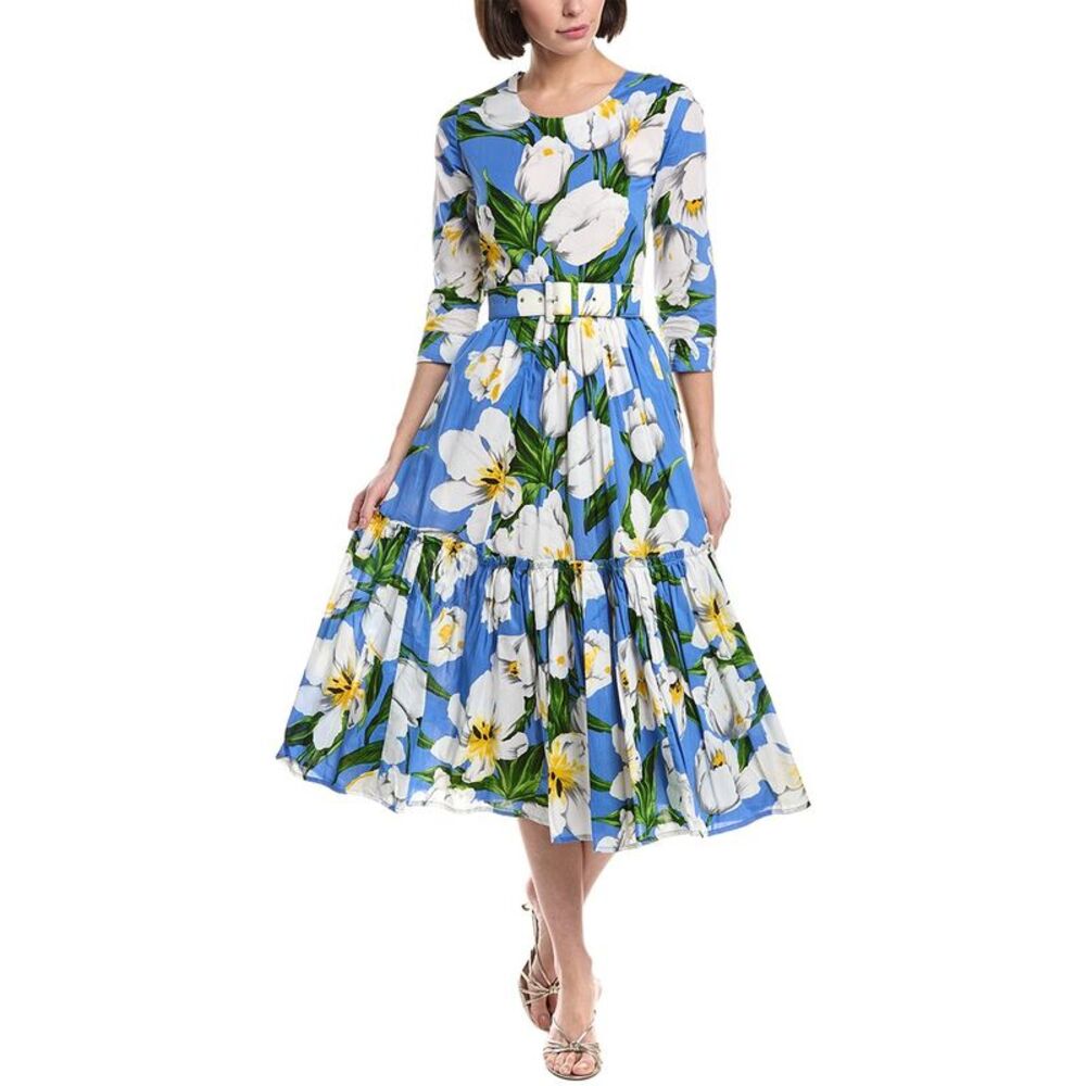 Samantha Sung Womens Melanie Midi Dress